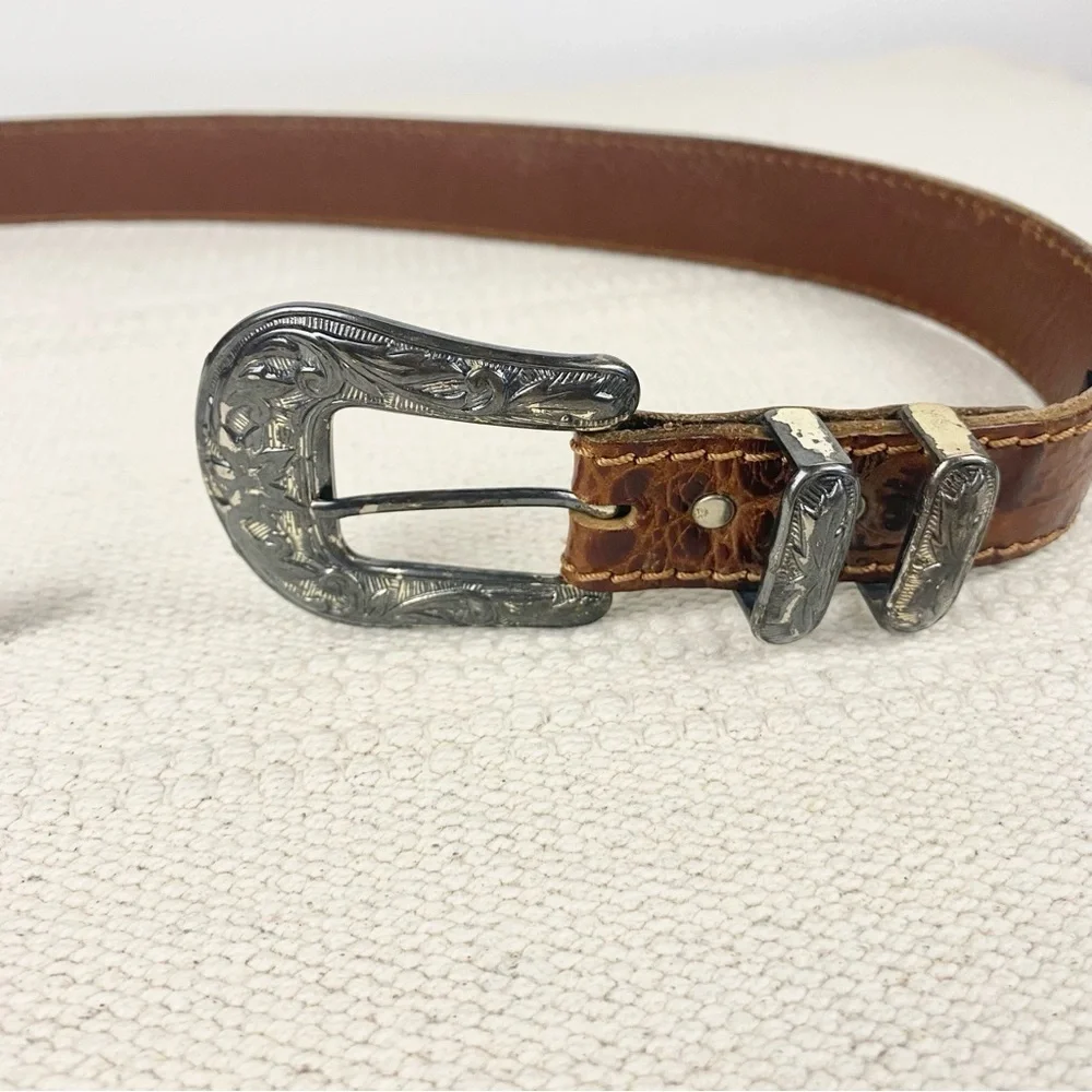 NANNI Milano Alligator Belt Made in Italy Size 100/40 (37”-41”)